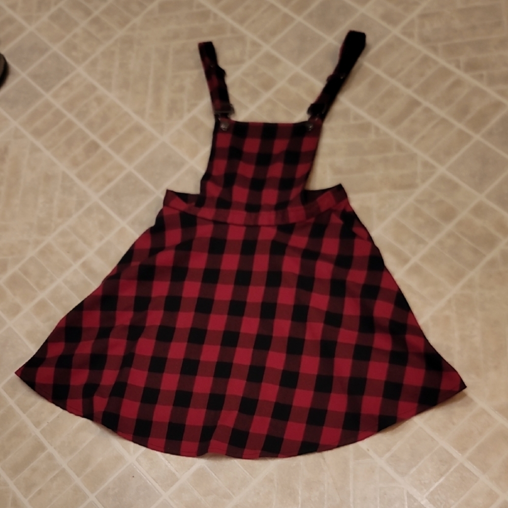 Hot Topic Red and Black Plaid Dress